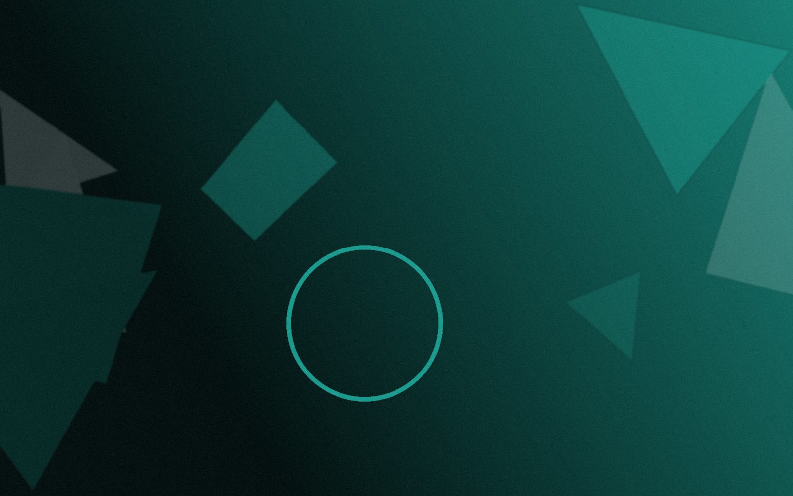 Abstract brand-toned composition representing a systems implementation project